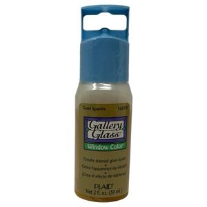 Gallery‎ Glass Gold Sparkle Window Color (2 oz), No. 16019 By PLAID New Sealed